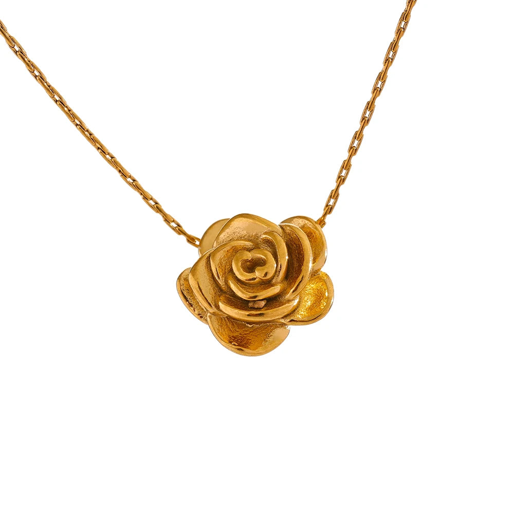 Stereoscopic Flower Pendant