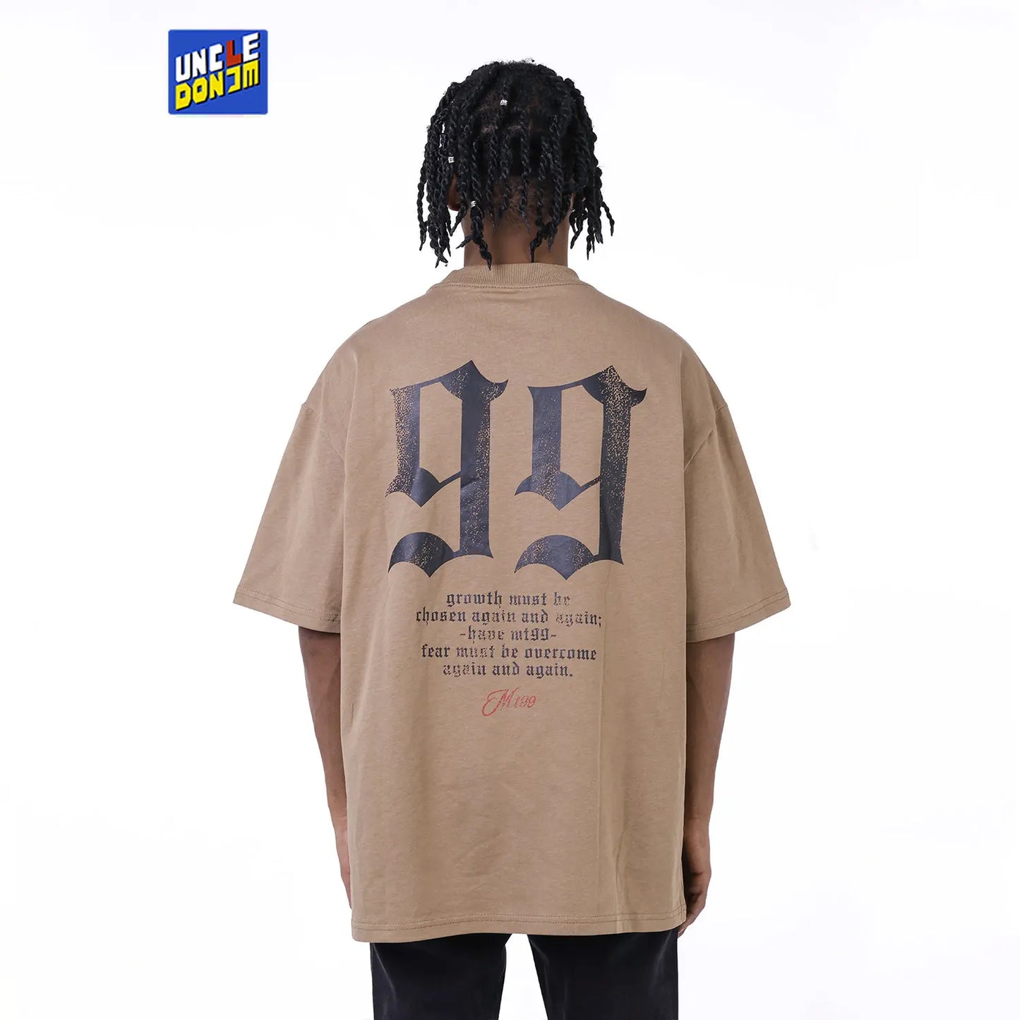 UncleDonJM 99 Text Graphic T-Shirt