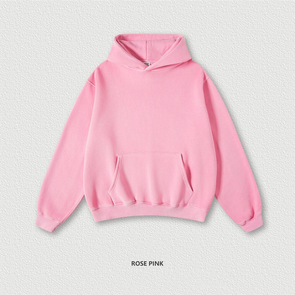 ZODF Washed Fleece Oversized Hoodie