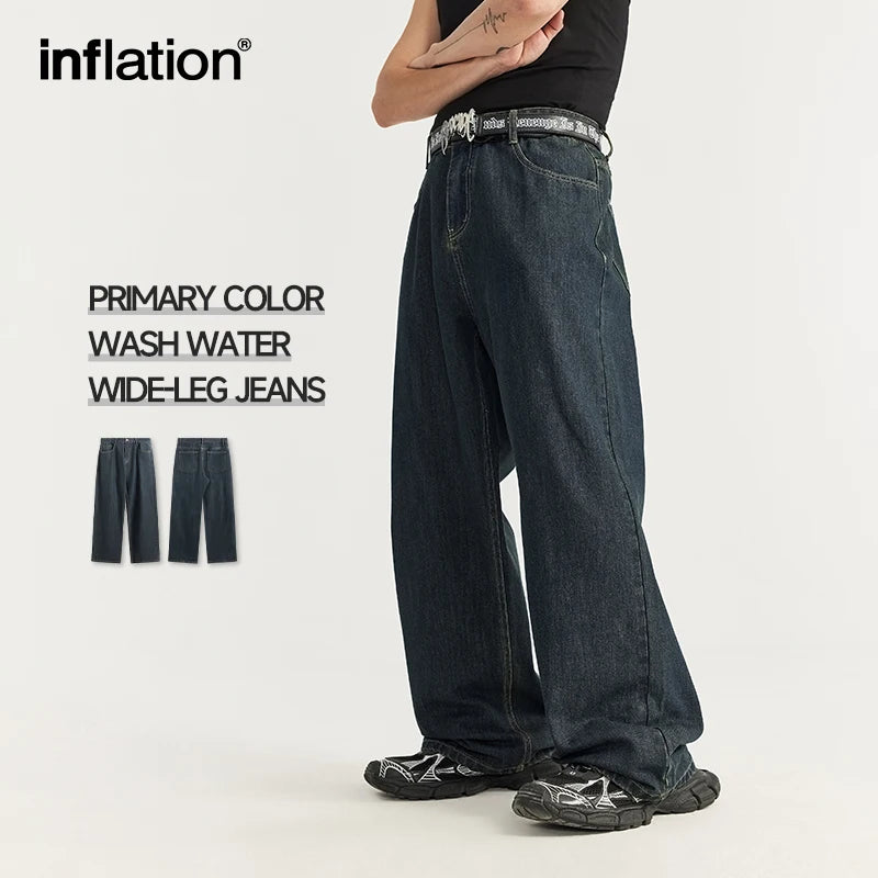 INFLATION Classic Wide Leg Jeans