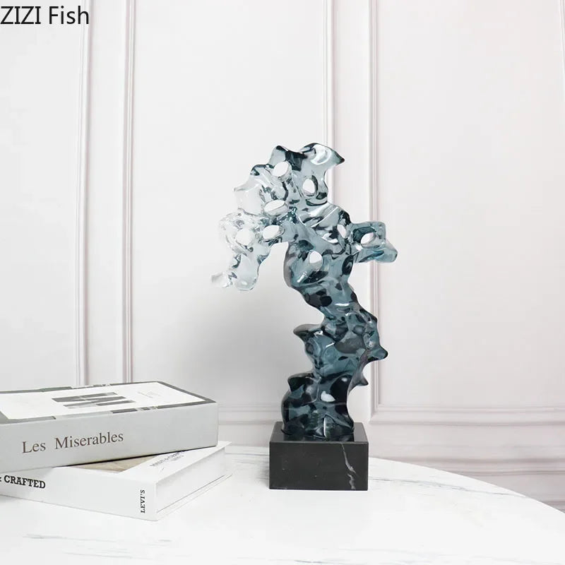 Transparent Taihu Stone Rockery Creative Resin Sculpture