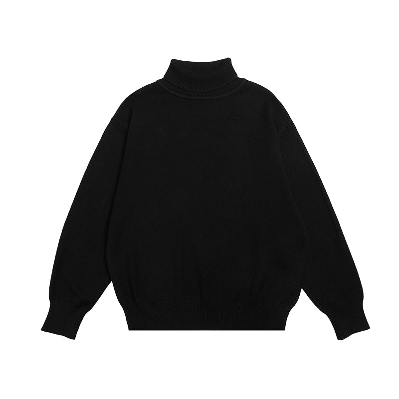 INFLATION Blank Oversized Knit Turtleneck Sweater