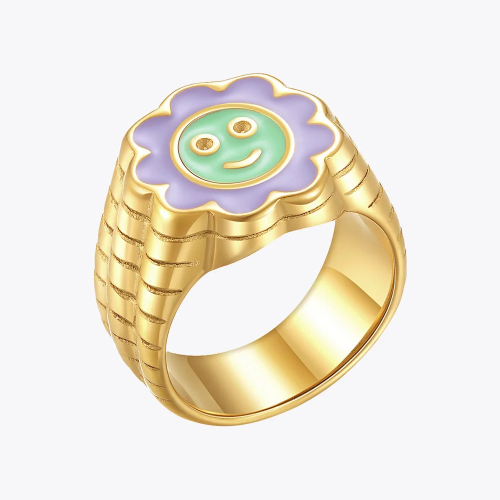 Sun Bloom Smile Ring