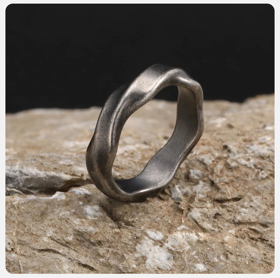 M1-FLUX BAND | Industrial Distorted Liquid Metal Rings