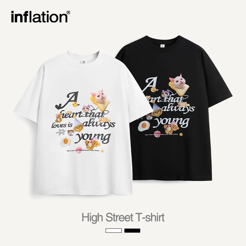 Cartoon Oversized Short Sleeve Printed T-shirt