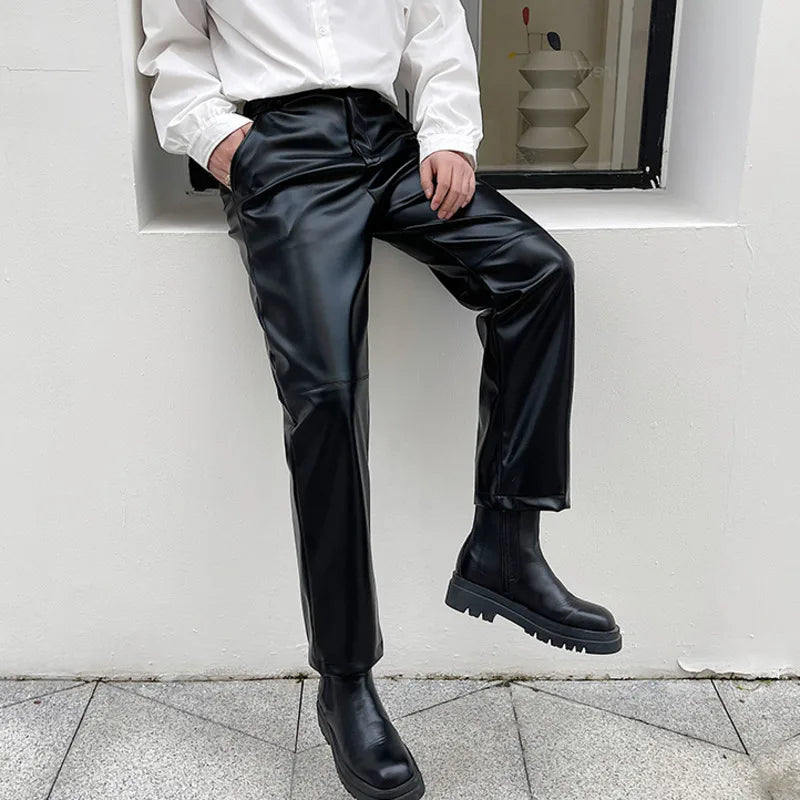 IEFB Leather Black Trousers