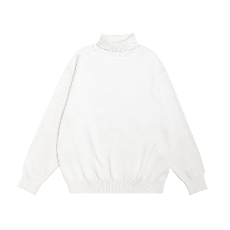 INFLATION Blank Oversized Knit Turtleneck Sweater