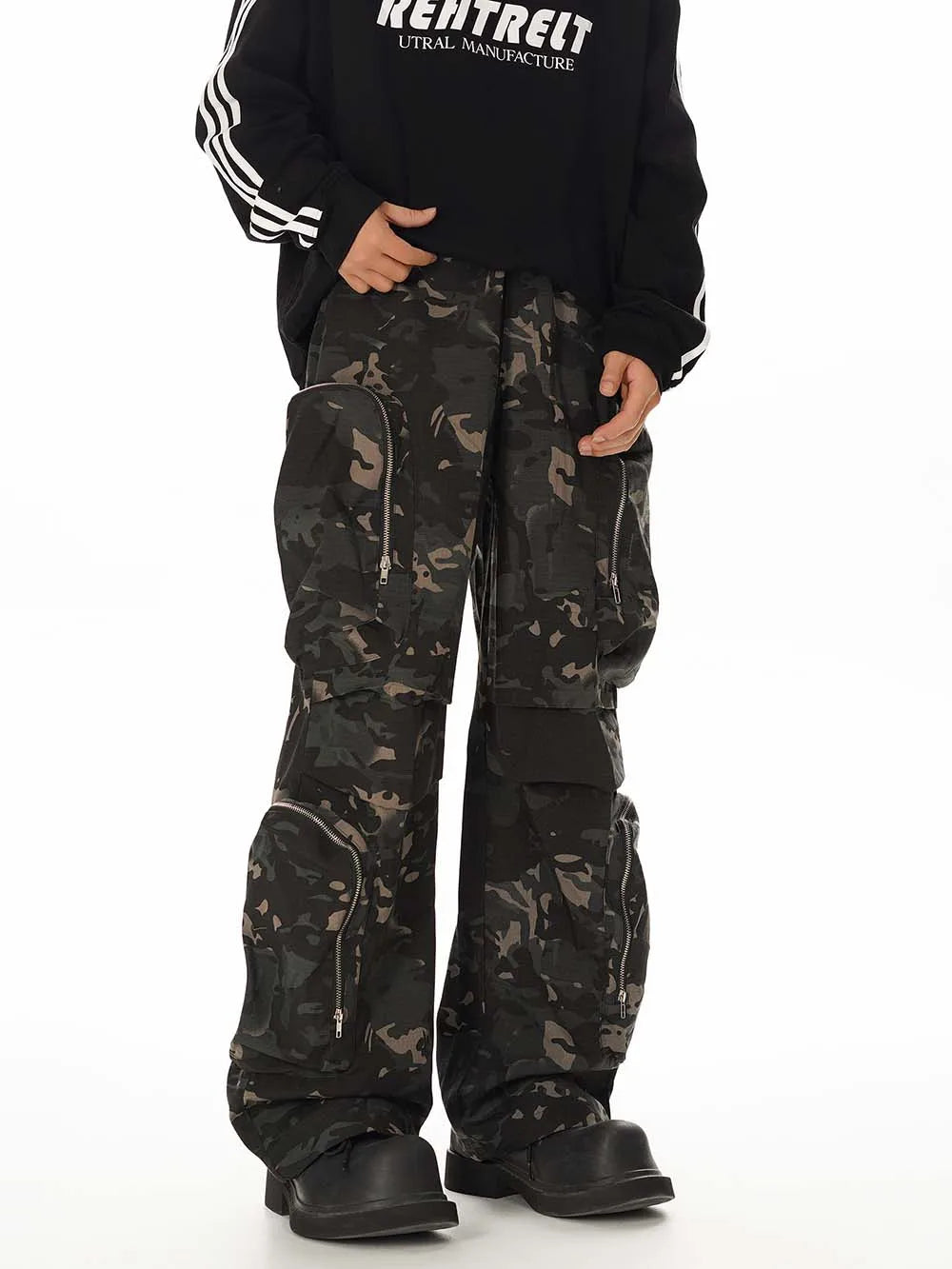 Camouflage Tooling Multi-pocket Tactical Pants