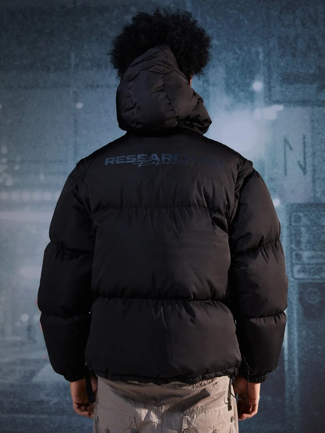 R69 Hooded Puffer Jacket