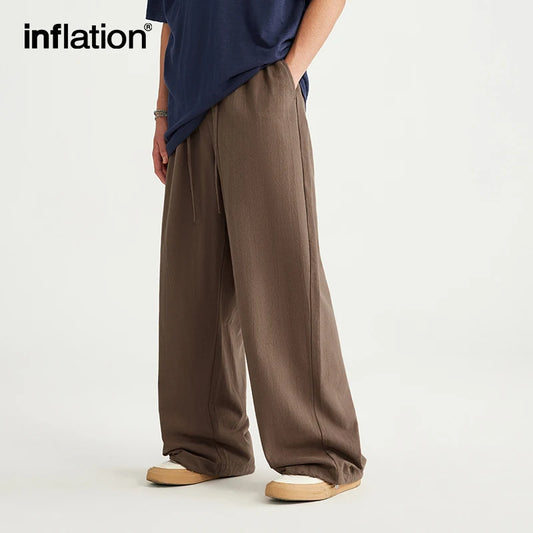 INFLATION Bamboo Cotton Linen  Wide Leg Pants