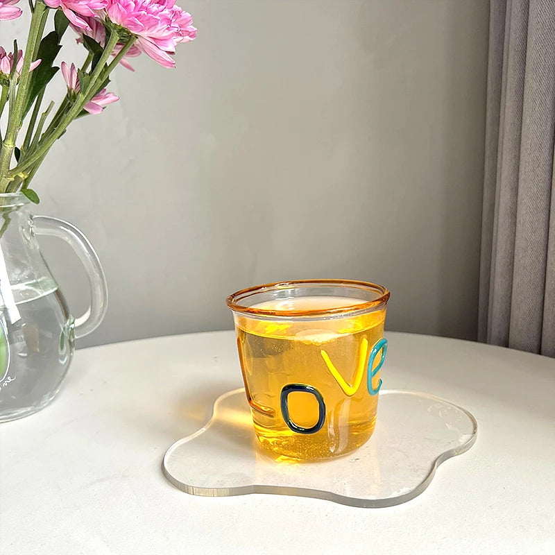 LOVE Letter Handmade Glass Mug