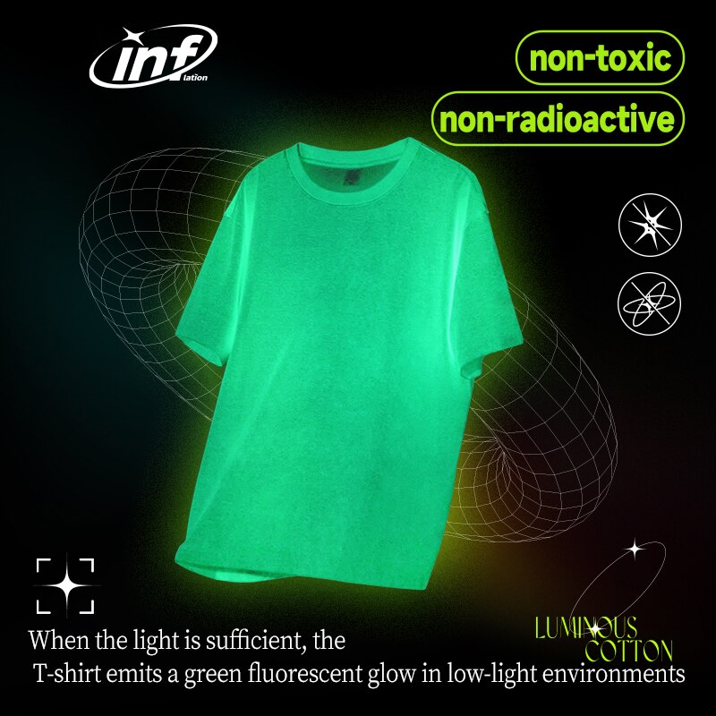 Technical Fabric Luminous Glow-in-dark Heavyweight Cotton Tshirt