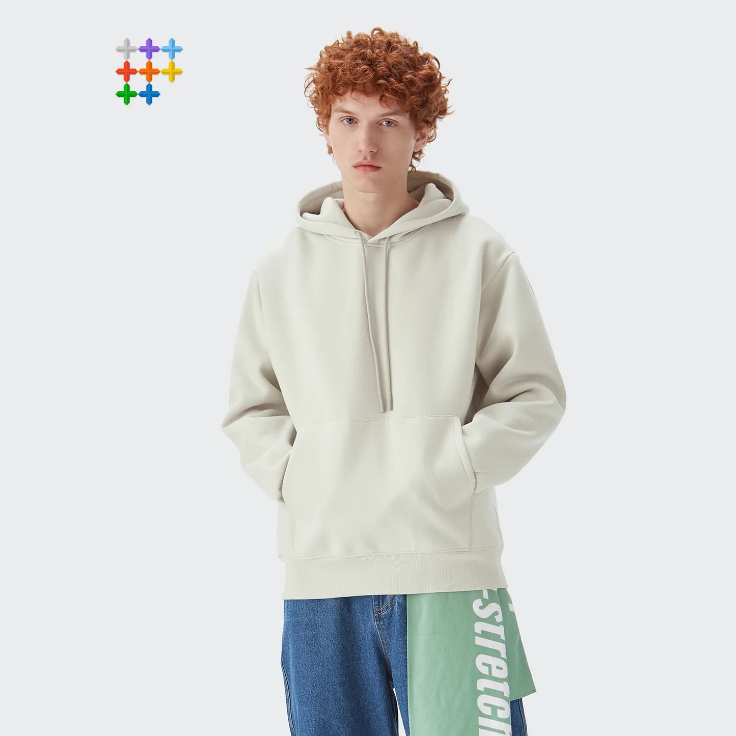 INFLATION Winter Thick Fleece Lined Oversized Hoodies