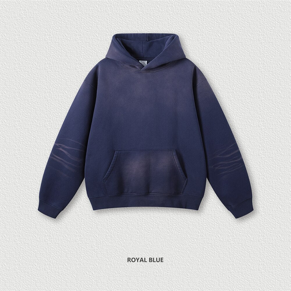 ZODF Gradient Moneky Washed Hoodies