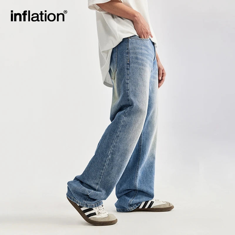 INFLATION Vintage Wash Baggy Jeans