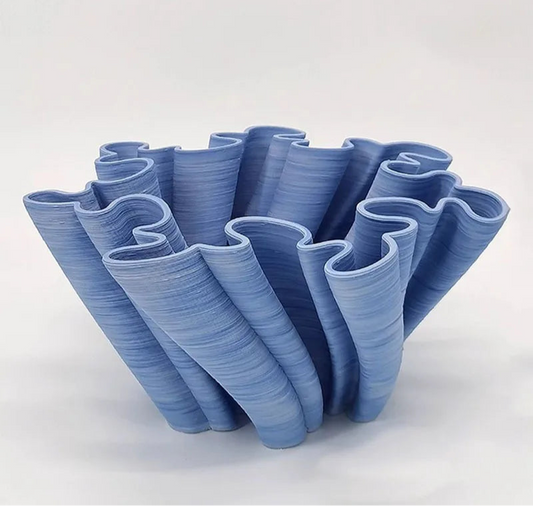 Creative Wrinkled Ceramic Vase Decor