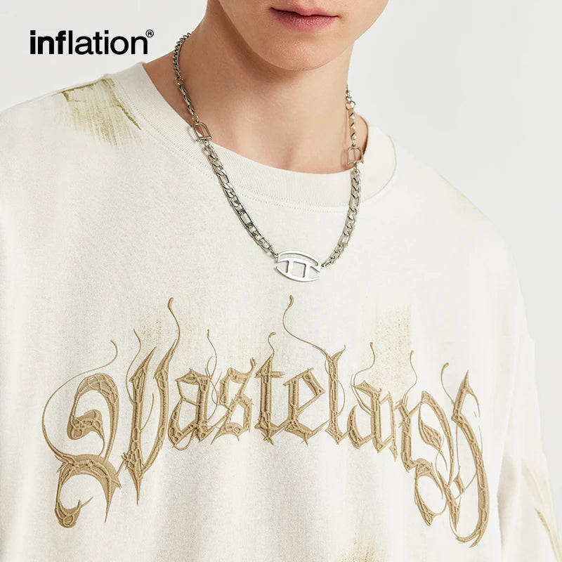 INFLATION Wasteland Print Oversized T-shirt