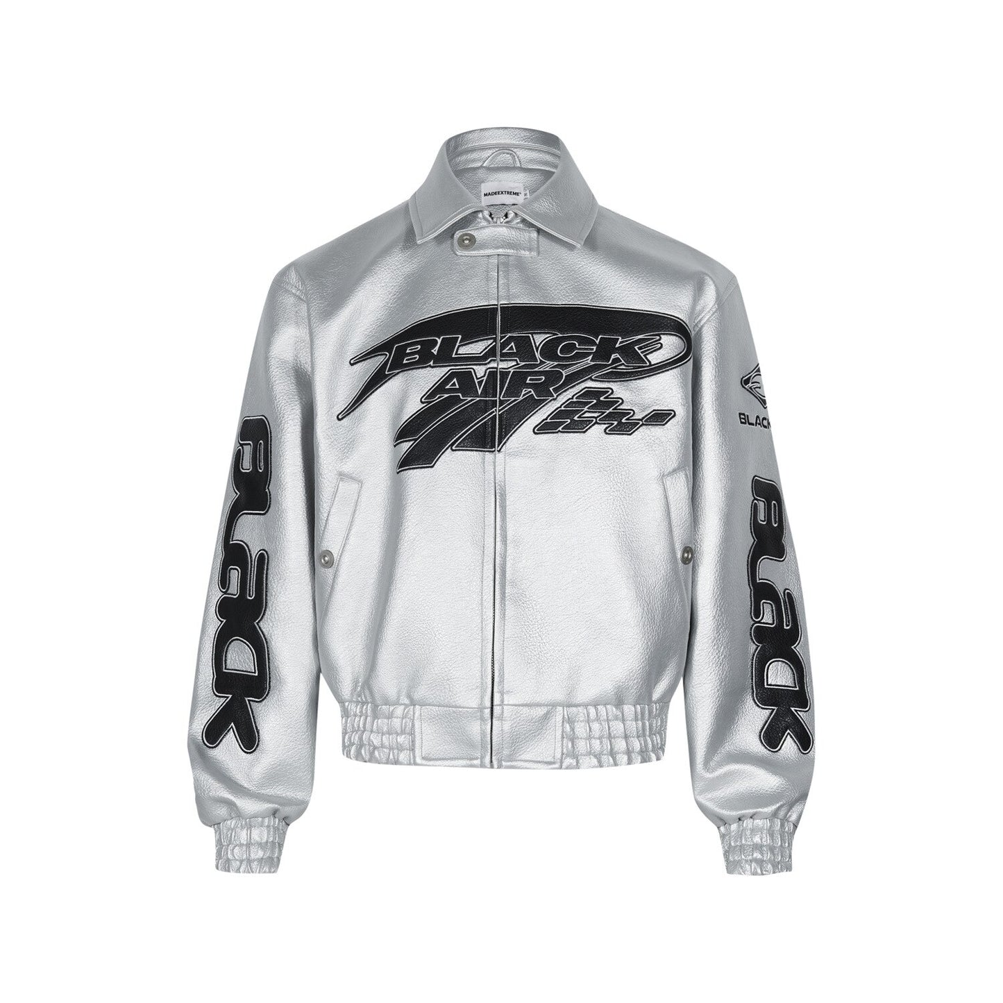 BLACKAIR Embroidery Racing Leather Jacket