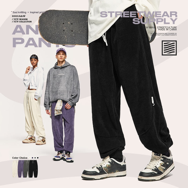 INFLATION 380gsm Thick Chenille Jogger Pants