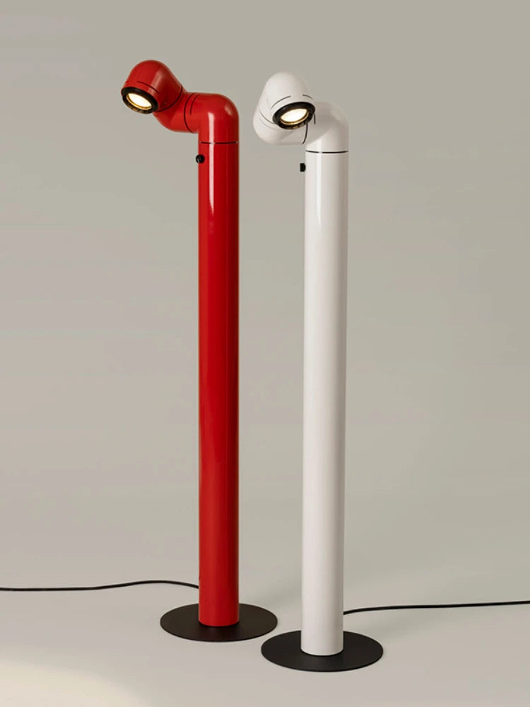 Space Age Creative Red White Water Pipe Table Lamp