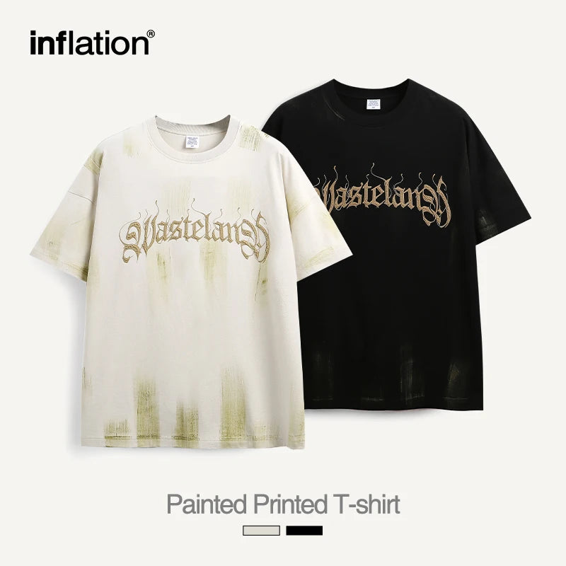 INFLATION Wasteland Print Oversized T-shirt