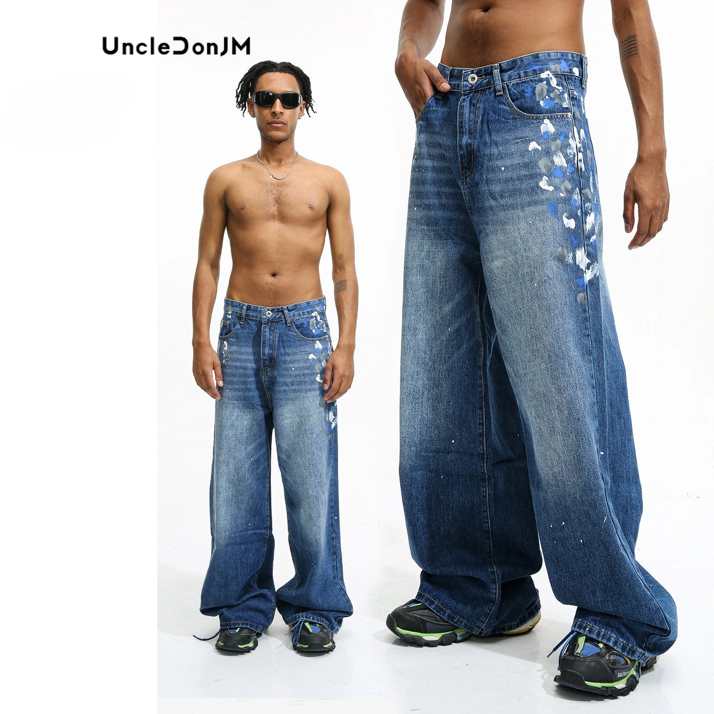 Canvas of Cool Dirty Fit Baggy Jeans