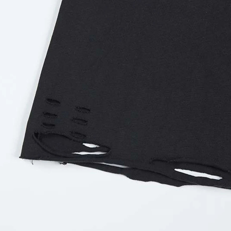 M1-ASH GRADIENT | Oversized Distressed Graphic Tee