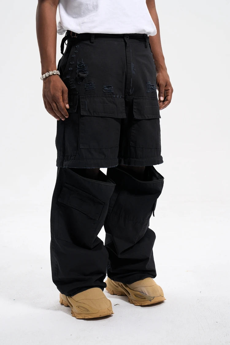 Detachable Baggy Cargo Pants