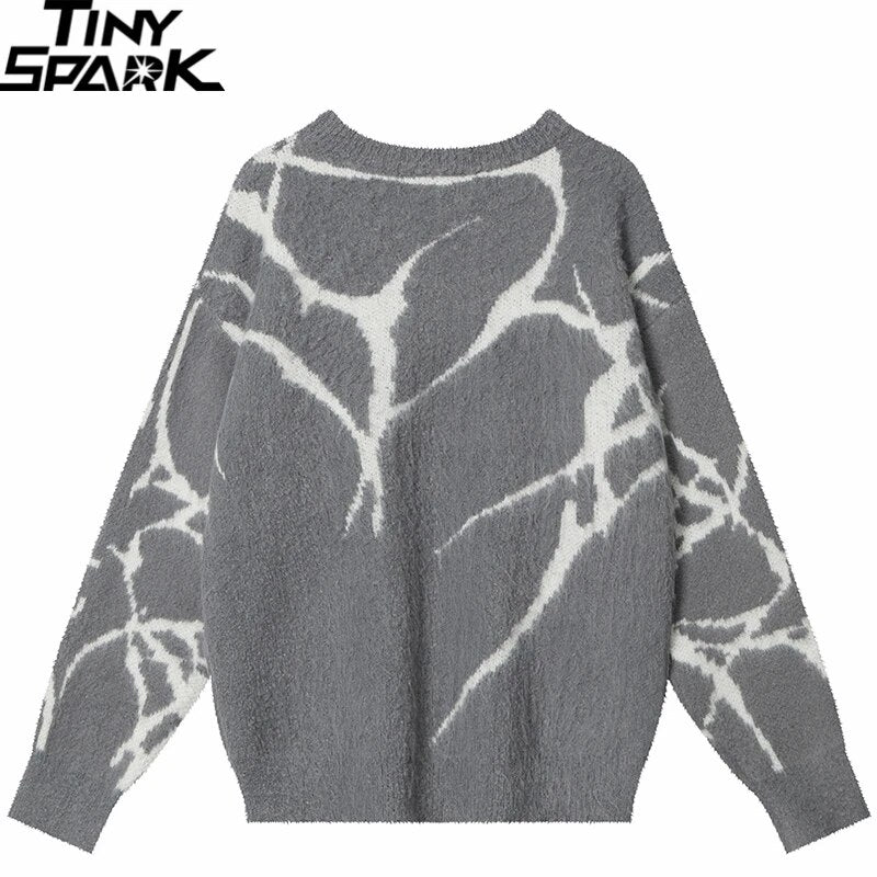 Lightning Furry Knitted Sweater