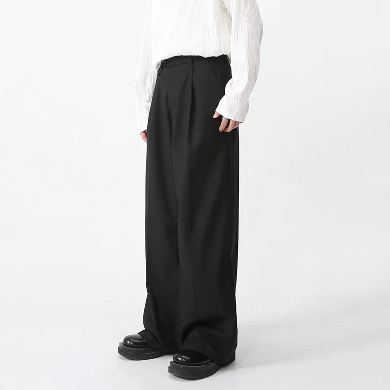 IEFB Korean Solid Color Loose Casual Pants