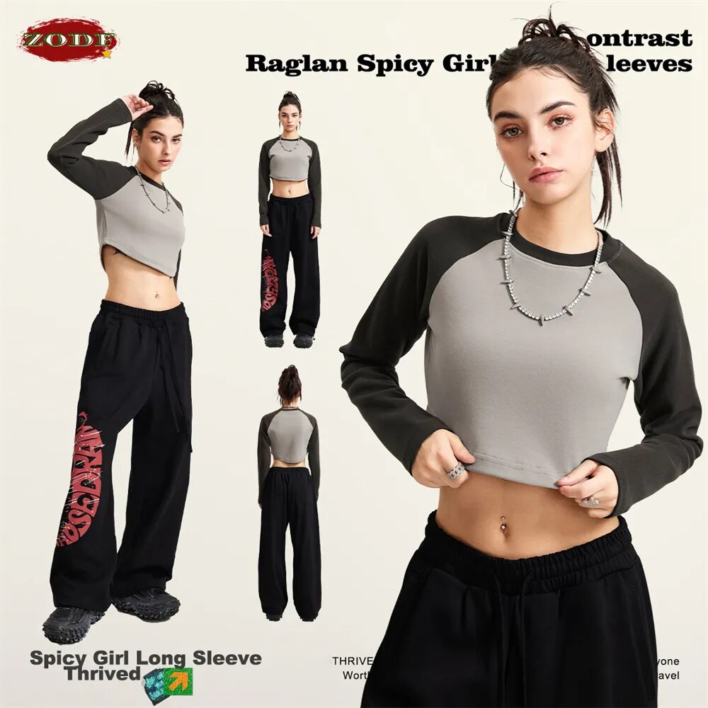 ZODF Super-Short Full Sleeve Crop Tee