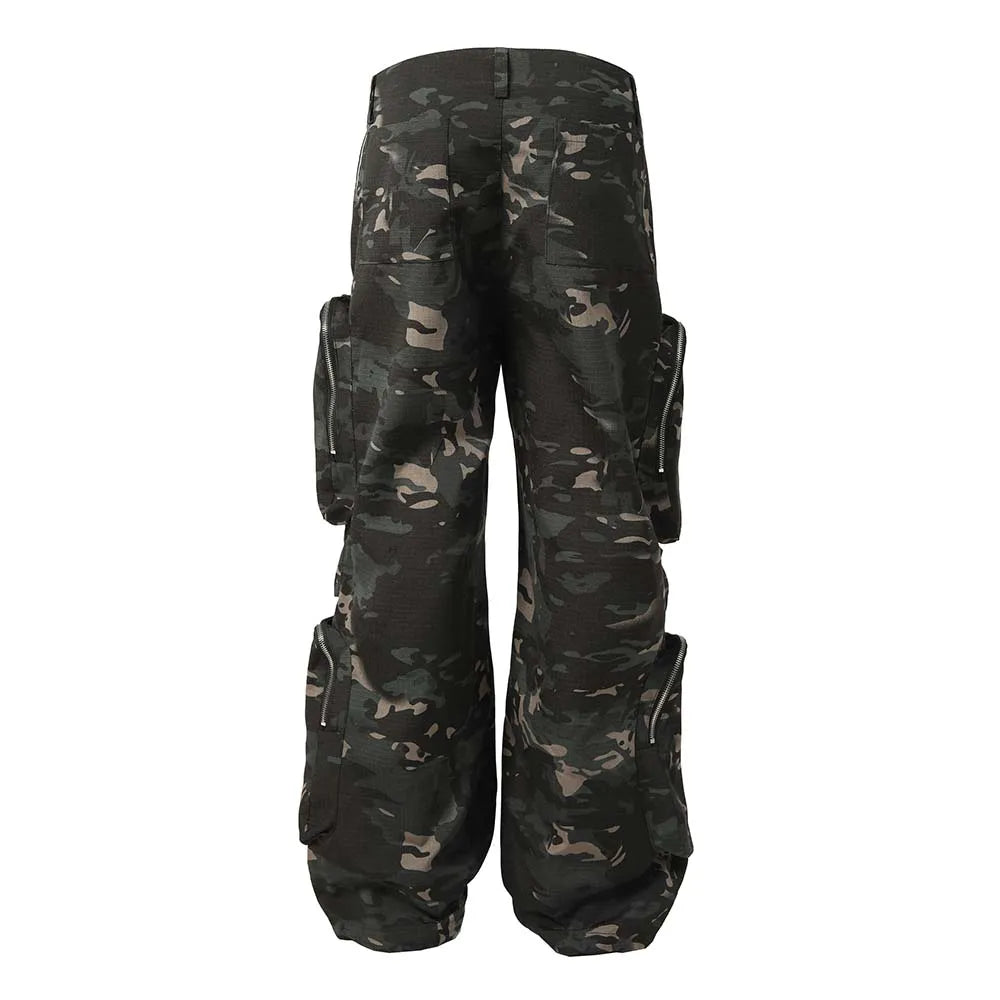 Camouflage Tooling Multi-pocket Tactical Pants