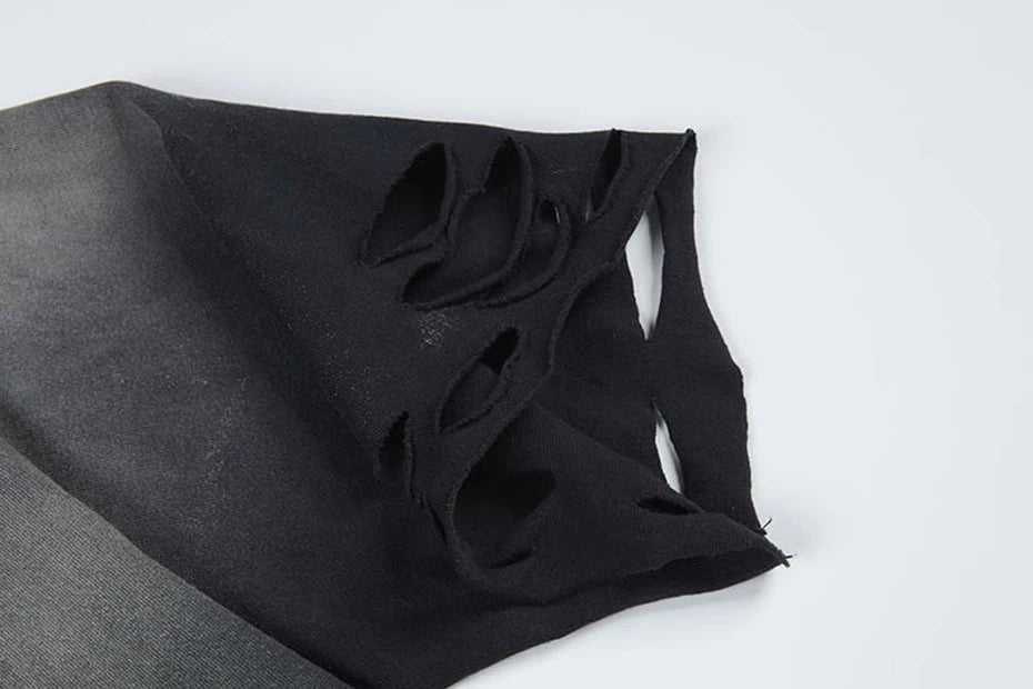 M1-ASH GRADIENT | Oversized Distressed Graphic Tee