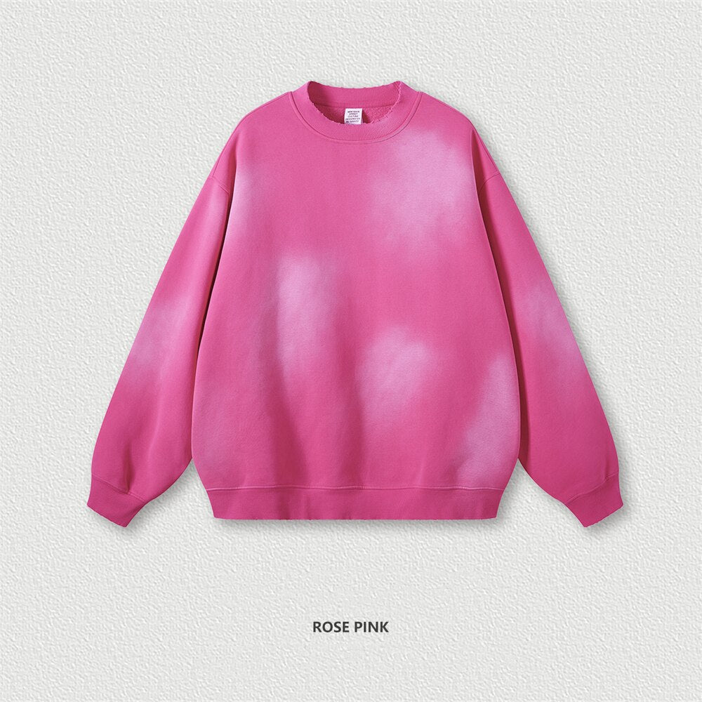 ZODF Monkey Washed Gradient Fleece Sweatshirt