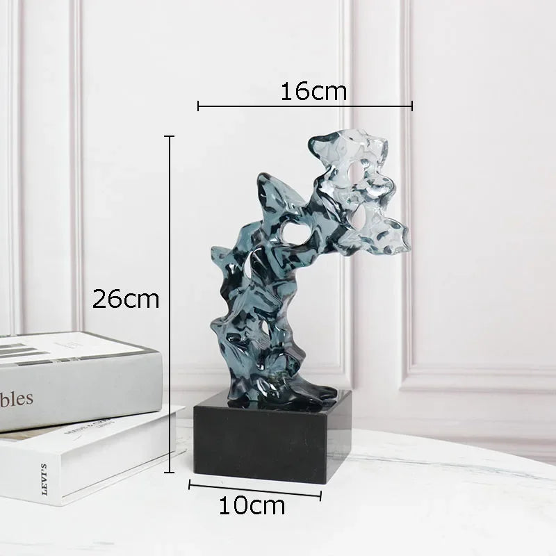 Transparent Taihu Stone Rockery Creative Resin Sculpture