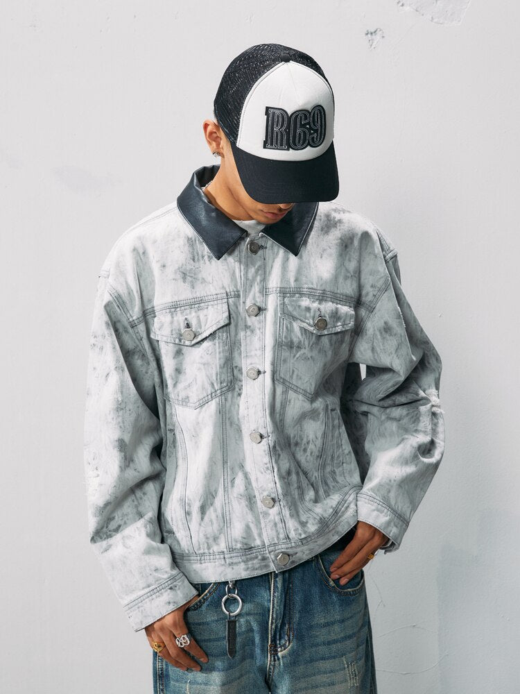 R69 Vintage Dirtyfit Denim Street Jacket