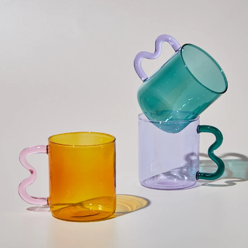 Colorful Glass Wave Mug