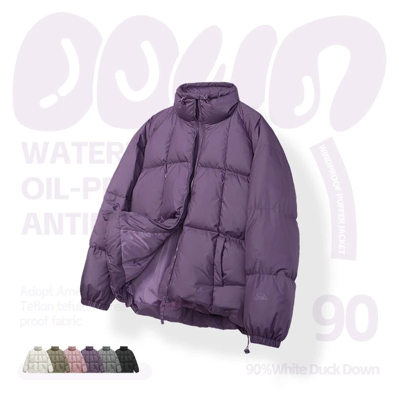 INFLATION Solid Color 90% White Duck Down Puffer Jacket