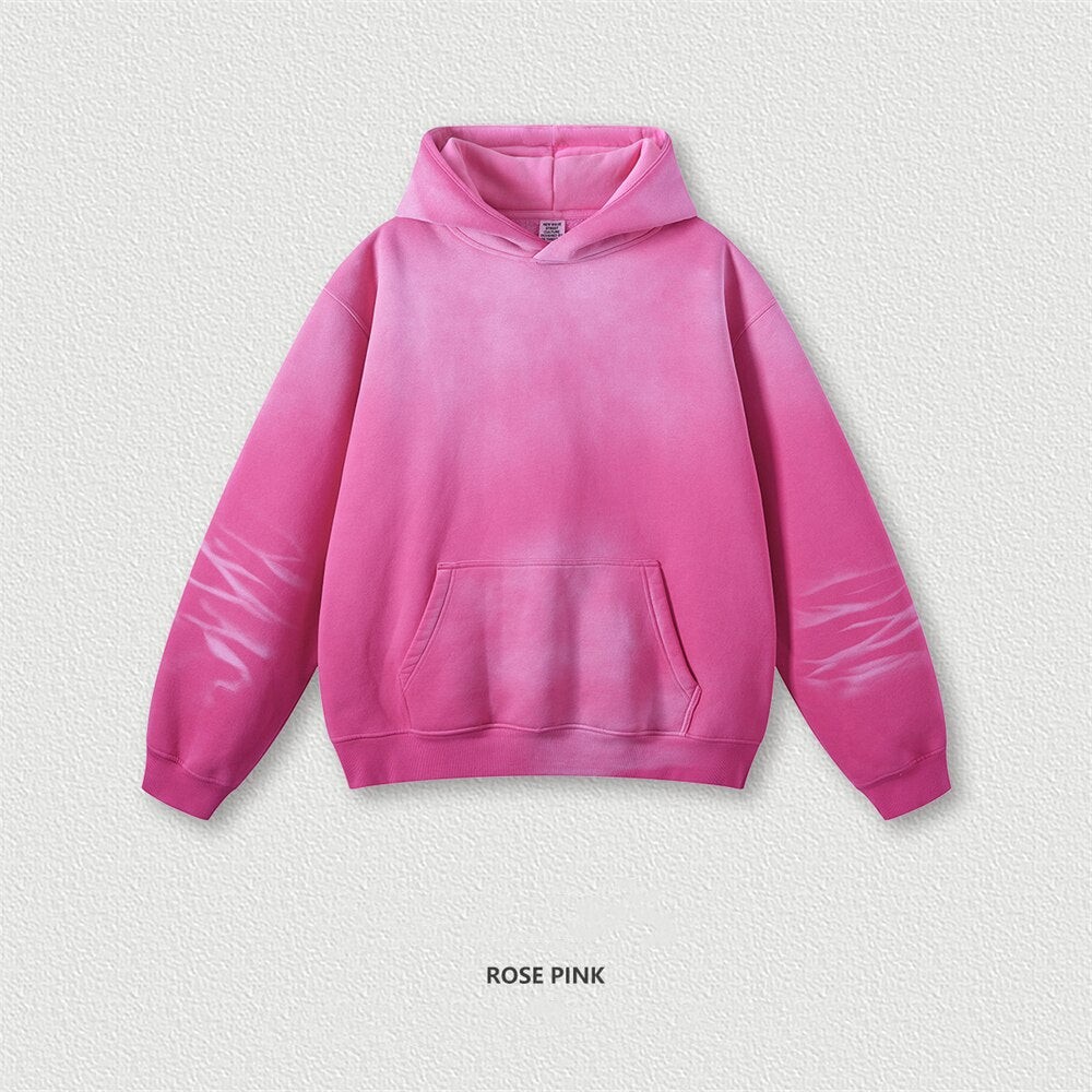 ZODF Gradient Moneky Washed Hoodies