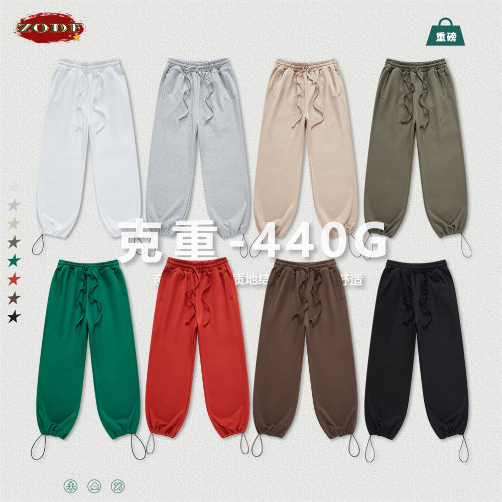 ZODF Casual Heavy Weight Loose Straight Leg Trousers