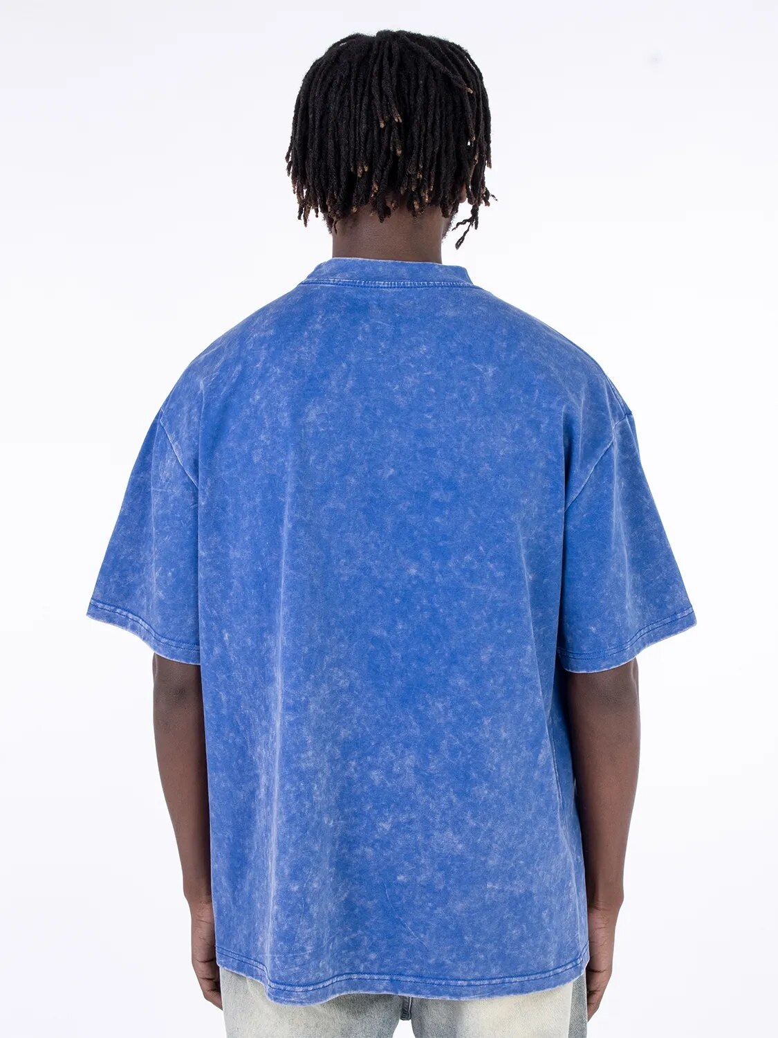 UncleDonJM "GROWING" City Printed Washed Oversized Distressed Cotton T-shirt