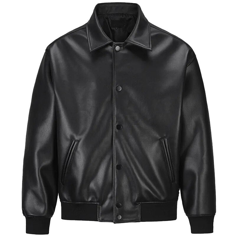 UncleDonJM Leather Biker Jacket