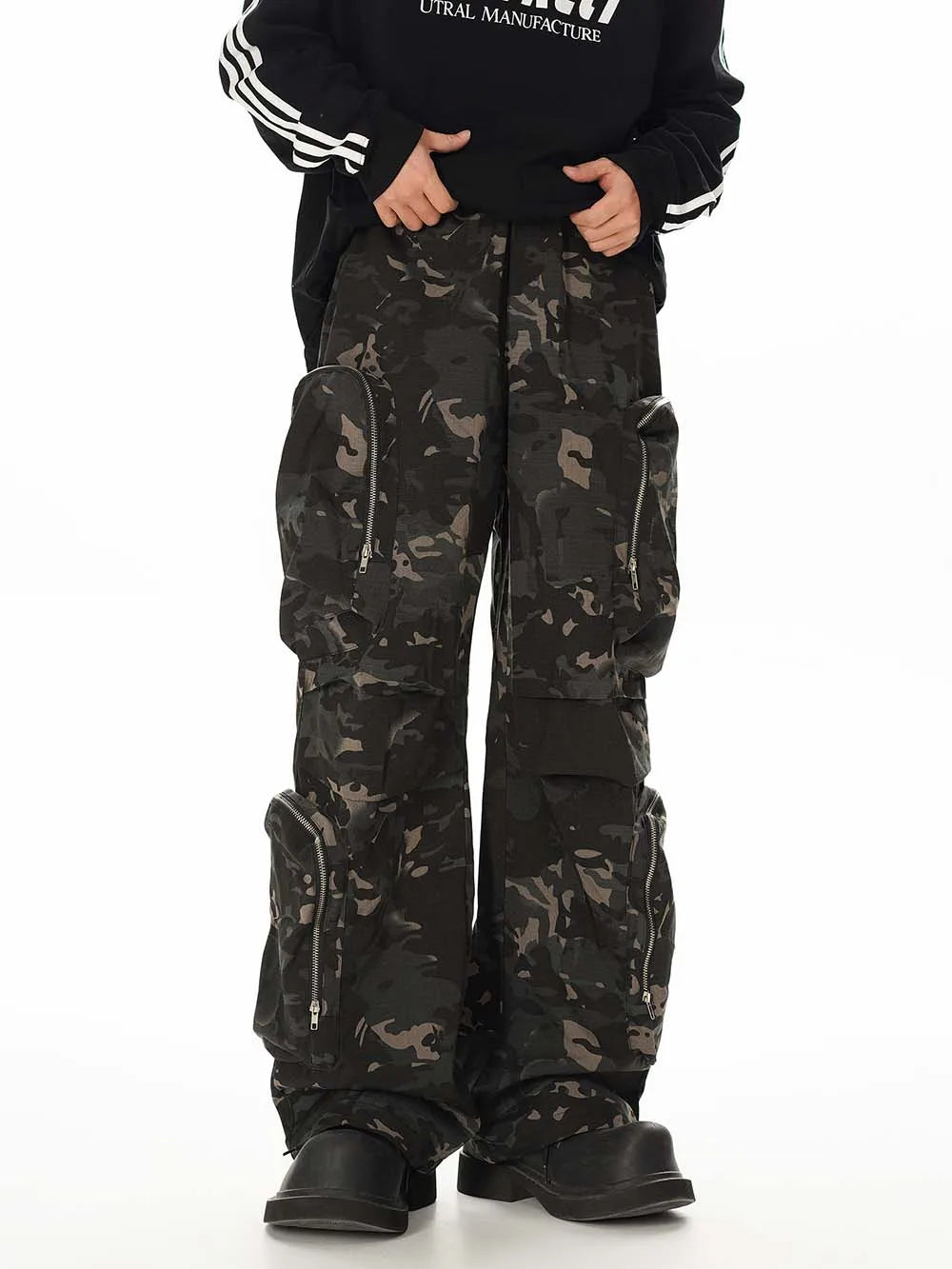 Camouflage Tooling Multi-pocket Tactical Pants