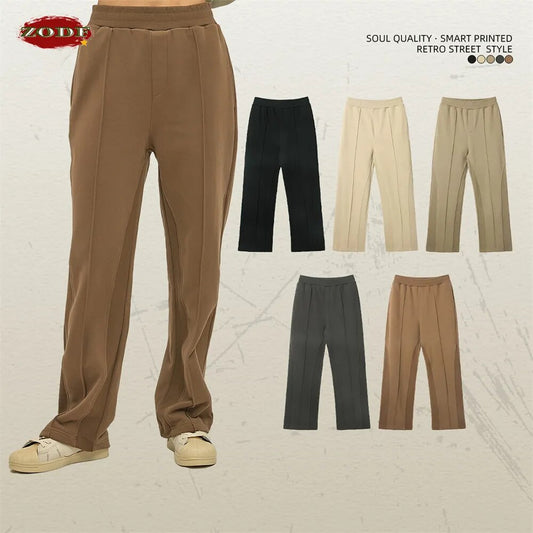 ZODF Retro Loose Casual Sports Drawstring Trousers