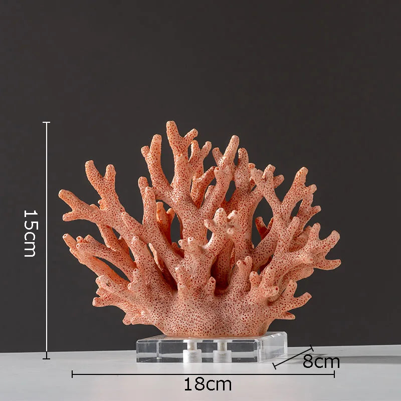 Creative Simulated Coral Resin Desk Decoration