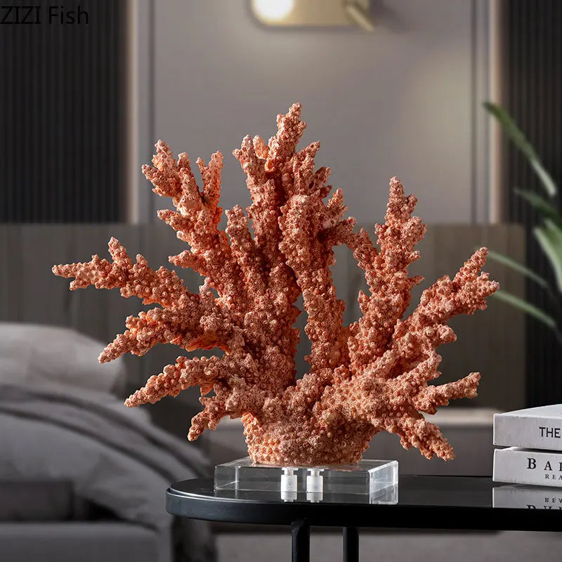 Creative Simulated Coral Resin Desk Decoration