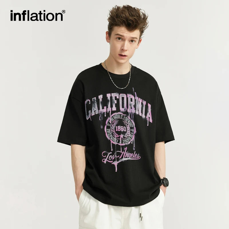 INFLATION California Letter Printed T-shirt