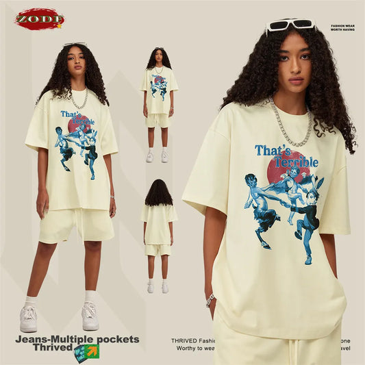 ZODF "That's Terrible" Graphic High Street Oversized T-shirt