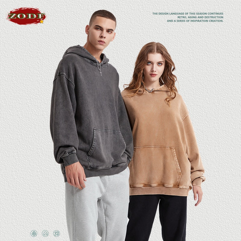 ZODF High Street Heavy Weight Washed Cotton Sweatshirt