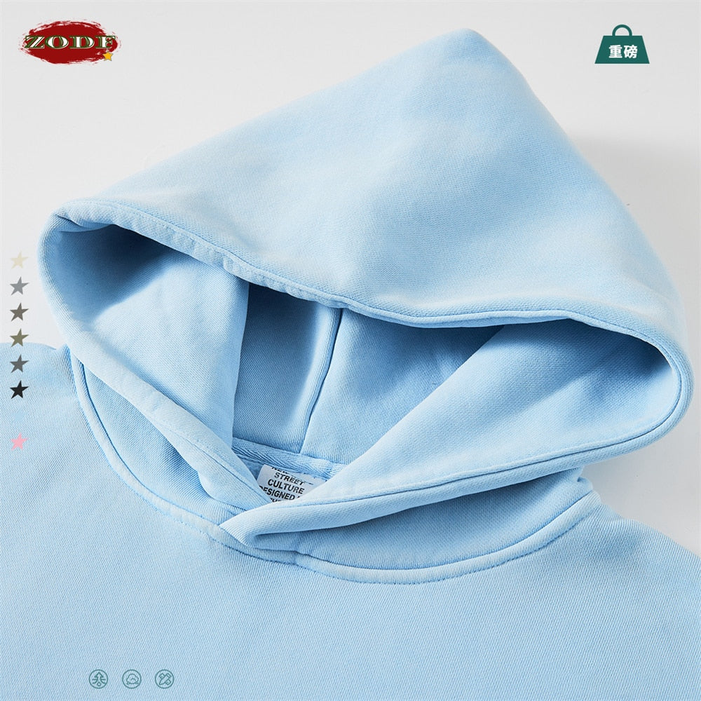 ZODF Washed Fleece Oversized Hoodie